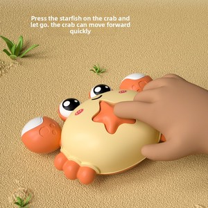MILI Friction petit crabe jouets chaud nouveau bébé Mini Animal presse <span class=keywords><strong>retour</strong></span> voitures presse crabe presse et aller voiture jouets crabe en plastique enfants jouet - Product Image 2