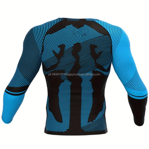 2024 OEM nuevo diseño personalizado compresión MMA rash guard alta calidad BJJ MMA rashguard personalizado sublimado impreso mens rash guard - Product Image 2