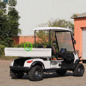 Voitures de <span class=keywords><strong>golf</strong></span> électriques robustes au lithium 72V avec benne basculante, véhicule utilitaire 2 places, pneus électriques au lithium 72V pour travaux agricoles et de construction - Product Image 2