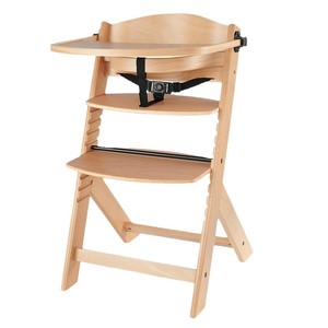 Silla Alta de Madera para Bebé, Silla de Crecimiento Ajustable, Asiento de Comedor Infantil de Madera Maciza, Multifuncional, Unisex, 0-12 Meses - Product Image 5