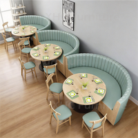 Sièges de banquettes de restaurant sur mesure, mobilier de restauration commercial, canapé rembourré, table en bois, chaises pour restaurant, café