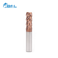 Fraise carrée à 4 cannelures en carbure de tungstène, revêtement AlTiN, pour acier inoxydable, fraises CNC