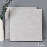 Carreaux de sol de salle de bain en céramique gris effet ciment, aspect porcelaine mate, pas chers, Foshan, 300x300