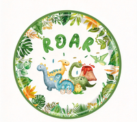 Ensemble de fournitures pour fête d'anniversaire sur le thème des dinosaures DAMAI pour enfants, décorations de fête d'anniversaire pour garçons, décorations de fête pour enfants sur le thème des dinosaures rugissants