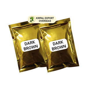 Coloration capillaire au henné brun foncé à base de plantes, sans produits chimiques, non toxique, semi-permanente, en poudre, teinture pour cheveux, OEM, étiquette privée, 100% de couverture des cheveux - Product Image 2