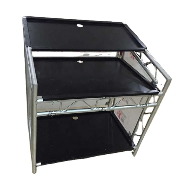 Cheap Price Led Light Dj Portable Desk Aluminum DJ Folding Table