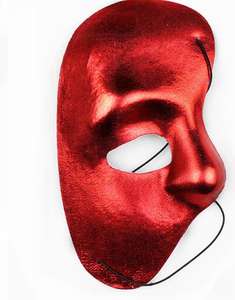 <span class=keywords><strong>Maschera</strong></span> Phantom Metallizzata per <span class=keywords><strong>Halloween</strong></span>, <span class=keywords><strong>Maschera</strong></span> <span class=keywords><strong>da</strong></span> Carnevale per Uomo, Mezza Faccia con Un Occhio, Design Vintage - Product Image 6