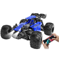 Voiture télécommandée 4x4 2,4 GHz avec contrôle par application, châssis squelette, accélération proportionnelle, 20 km/h, 3 vitesses, feux LED avant et arrière, recharge USB-C, RC Rock Crawler