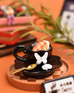 Farfalla da tè Cabochon in resina Flatback per <span class=keywords><strong>cucina</strong></span> in miniatura cibo charm ornamento da tavolo - Product Image 4