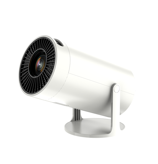 Portable Outdoor Projector 1080P HD Mini Projector with 360 Degree Rotatable Stand Wireless WiFi for Camping Home Theater Movie