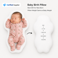 Coussin personnalisé pour bébé avec photo et poids de naissance, cadeau imprimé pour le jour de la naissance, pour nouveau-né, MOQ 1PC, expert en dropshipping