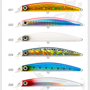 Leurres de pêche Sasuke Minnow <span class=keywords><strong>6</strong></span> couleurs, 135 mm, 20 g, flottants, sans ailettes, leurres artificiels durs pour la pêche au bar et au brochet - Product Image 4