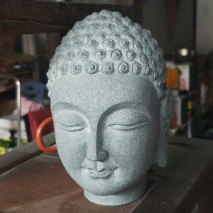 Statue chinoise <span class=keywords><strong>de</strong></span> grande <span class=keywords><strong>tête</strong></span> <span class=keywords><strong>de</strong></span> <span class=keywords><strong>bouddha</strong></span> sculptée <span class=keywords><strong>en</strong></span> <span class=keywords><strong>pierre</strong></span> <span class=keywords><strong>de</strong></span> granit naturel, décoration extérieure <span class=keywords><strong>de</strong></span> <span class=keywords><strong>jardin</strong></span> Zen <span class=keywords><strong>de</strong></span> taille personnalisée - Product Image 5