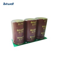 Modul Kapasitor Farad BITWELL 3-Seri Diameter 16mm 8.1V yang Dapat Disesuaikan, Modul Super Kapasitor 8.3F - Suhu Operasi -40~+65