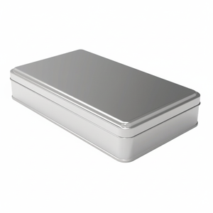Lata Rectangular 1,5 Lt Tuerca Contenedor de Metal 140x240x43mm 1,50 Lt Tapa Deslizante - Product Image 2