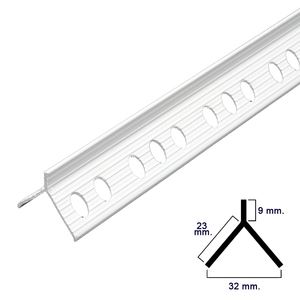 Protezione per Bordi in PVC, Barra a Freccia, 2,5 Metri - Product Image 1