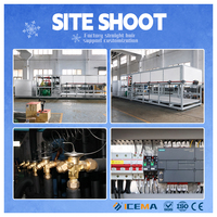 Machine à fabriquer des blocs de glace industrielle ICEMA, grande capacité 1T~20T/24H, refroidissement direct, nouvelle, compresseur de stockage de 50 kg, moteur principal, vente en usine