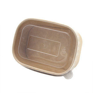 Para LOKYO Square Kraft Paper Lunch Bento Bowl Food Grade Custom Take Away Container con relieve disponible Blanco Marrón para Noo - Product Image 2