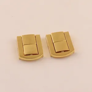 Wood Box Lock Wholesale High Quality Gold Color Metal Jewelry Box Lock For Wooden Gifts Box
