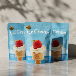 Emballage scellé en plastique aluminium de qualité alimentaire avec impression personnalisée collation emballée individuellement sac de crème glacée en mylar - Product Image 2