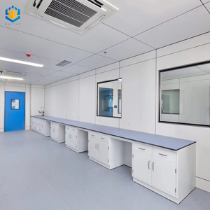 Tavolo da Laboratorio per Industria Farmaceutica, Arredamento da Laboratorio con Piano in Resina Fenolica, Mobili da Laboratorio Scolastico Approvati - Product Image 4