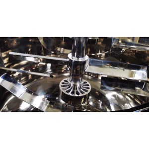 Liquid Heating Vacuum Homogenzing Mixing Tank, Steam Heating Jacketed Tank for Sauce - Product Image 2