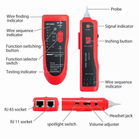 RJ45 RJ11 traqueur de câble détecteur de ligne traqueur de fil multifonction Ethernet LAN réseau Cat5 Cat6 avec écouteur pour le regroupement de câbles