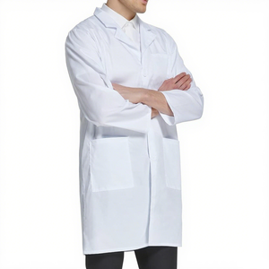 Vêtements de protection unisexe, blouse de laboratoire de haute qualité, 3 poches, doux et respirant, facile d'entretien pour les cliniques dentaires - Product Image 5