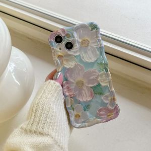 Funda de Teléfono TPU con Diseño de Flores Pintadas al Óleo para 17 <span class=keywords><strong>Pro</strong></span> Max y 12 <span class=keywords><strong>Pro</strong></span>/11, Diseño Animal, Antigolpes, Bloqueador de Luz Azul - Product Image 3