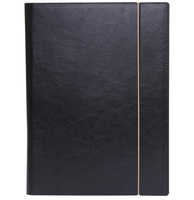 Carpeta multifuncional A4 de cuero para notebook commerce, Oficina concisa, creatividad y LOGO personalizado, suministros de oficina