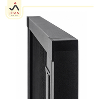 Puerta Mosquitera Plegable Retráctil de Malla, Impermeable, Resistente al Viento, Antideslizante, de Aluminio, Tipo Plisada
