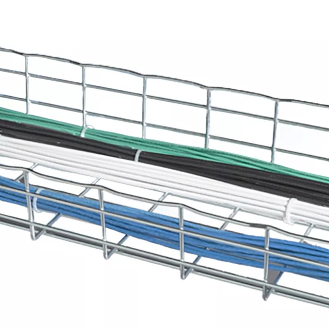 Factory Pre-galvanized Stainless Steel Aluminum Steel Wire Mesh Cable Tray 500mm Width Industrial Construction Cable Laying