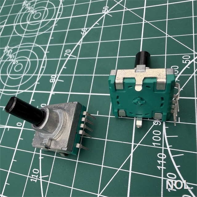 12mm Rotary Incremental Encoder Switch 5 Pin 12-24 Pulse Detent Mechanical Encoder