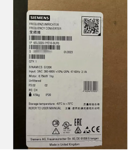 6SL3220-1YE10-0UF0 G120C 0.55kW PLC โมดูลควบคุม PLC รุ่น 6SL3220-1YE10-0UF0 G120C กำลังไฟ 0.55 กิโลวัตต์ - Product Image 5