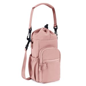 Bolsa de Transporte para Botella de Poliéster Aislada Personalizada con Funda para Teléfono Móvil, Bolso Bandolera, Accesorios para Caminar, Deportes y Senderismo - Product Image 4