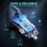 Cargador de Coche PD QC3.0 de 51W 12-24V con Protección de Seguridad y Compatibilidad Universal para Dispositivos USB, Precio de Fábrica
