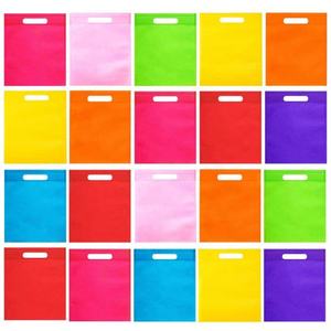 High Quality Recyclable Custom Logo Printed Letter Pattern Colorful Non <b>Woven</b> Grocery Tote <b>Bag</b> 34x40cm - Product Image 4