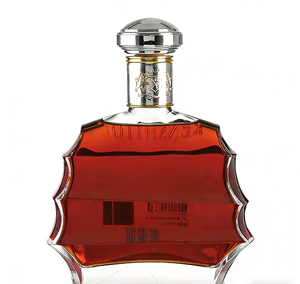 ขวดแก้วแบนขายส่งจากโรงงานโดยตรงสำหรับบรรจุสุรา เช่น รัม มาร์ติน เอ็กซ์โอ วิสกี้ บรั่นดี จิน พร้อมจุกไม้ก๊อก ขนาด 500/700/750 มล. - Product Image 3