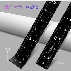 ไม้บรรทัดวัดปลาทำจากอลูมิเนียมอัลลอยด์ ขนาด 18 28 38 นิ้ว ขนาดสั่งทำได้ กันน้ำ สำหรับตกปลาในน้ำจืด - Product Image 4