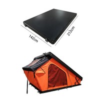 Carpa de Techo Triangular de Aluminio Aislada para las Cuatro Estaciones, Carpa de Techo Rígida Impermeable con Ventana Lateral para Acampar en Familia
