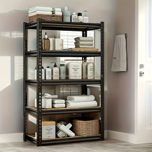 Estantería Metálica Ajustable de 5 Niveles para Garaje, 183*90*40cm, Organizador Multiusos para Sótano y Cuarto de Servicio - Product Image 4