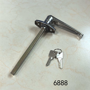 ล็อคด้ามจับรูปตัว L โลหะผสมสังกะสีชุบโครเมียมสำหรับเปลี่ยนประตู รุ่น 6888 - Product Image 3