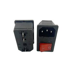 Розетка переменного тока AC-14-F1 для монтажа на панель, шасси, IEC 3P, IP14/IP15, сертифицирована CE, 10А, 16А, 250В переменного тока - Product Image 1