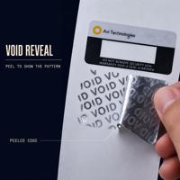 Étiquette de garantie inviolable personnalisée VOID en rouleau, autocollant de sécurité avec zone de numérotation et code-barres pour emballage électronique