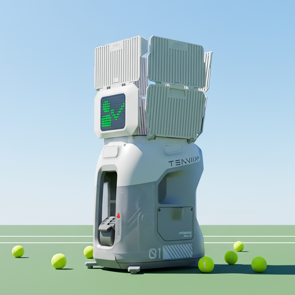 New Arrival Tenniix Tennis Ball Machine Voice AI Tennis Robot Training Tennis Ball Launch Training Shooting Machine