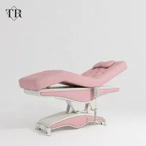 Muebles de salón de belleza TURRI, cama eléctrica de 3 motores, cama de spa de belleza, mesa de masaje hidráulica, cama facial, cama moderna para tatuajes de pestañas