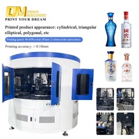 Máquina de impresión de botellas UV de cilindro DM Máquina de serigrafía de vidrio redondo para vasos de plástico
