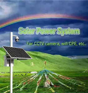 OEM güneş uzaktan izleme sistemi 12V güneş enerjisi istasyonu GÜNEŞ PANELI güç banka için komple güneş enerjisi kurmak güvenlik kamerası