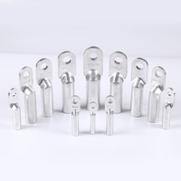 Connecteur de câble bimétallique cuivre-aluminium T2 étamé de 120 mm, cosses brasées, poids total, haute conductivité