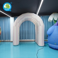 Accessoires d'affichage commerciaux d'arche rougeoyante à LED personnalisés pour les objets gonflables publicitaires pour les décorations de mariage et d'événement